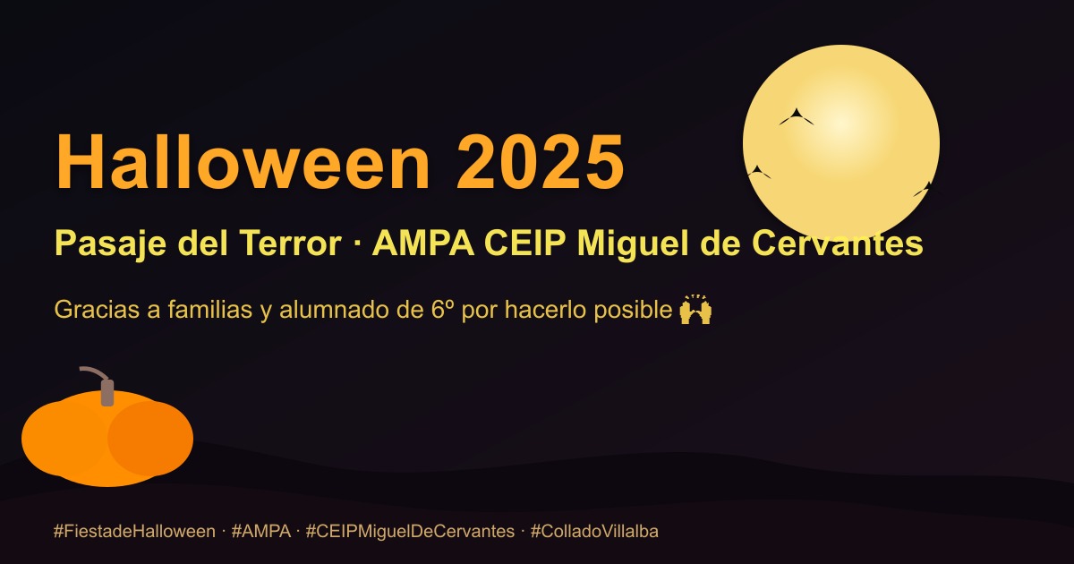 Éxito de la Fiesta de Halloween y Pasaje del Terror — ¡Gracias familias de 6º!